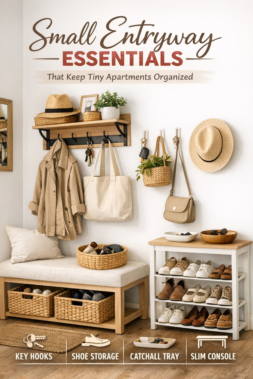 Small Entryway Essentials That Keep Tiny Apartments Organized